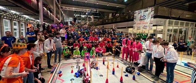 Allereerste FTC robotwedstrijd van Noord-Nederland te volgen in de Lindenborg Leek