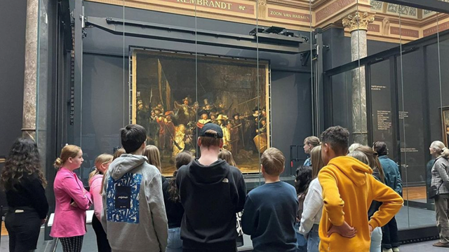Tweedejaars leerlingen de Nijeborg naar het Rijksmuseum
