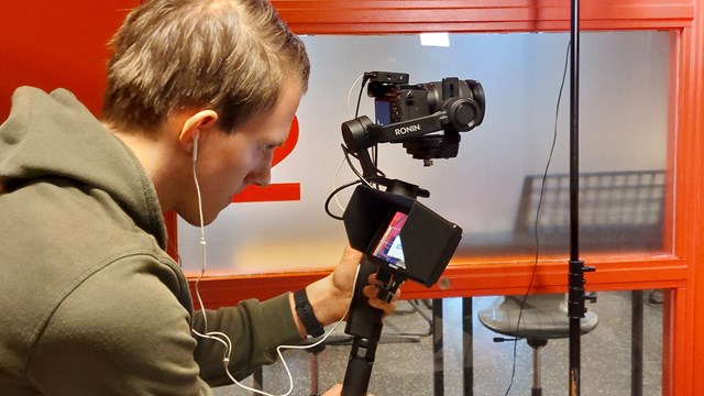 Martijn Meulenbelt, VWO-leerling op de Lindenborg schittert achter de camera tijdens Open Festival Week